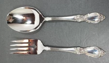 Oneida Plantation Stainless Flatware Silverware Community Large Spoon and Fork