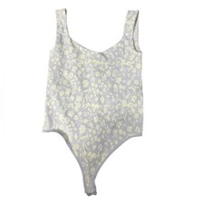 Free People Clean Lines Bodysuit Lavender Combo Size L/XL