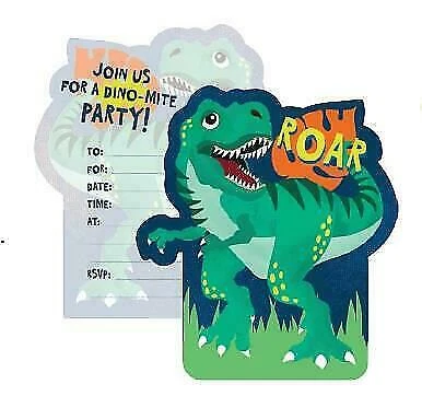 Dinosaurs Birthday Greeting Cards & Invitations