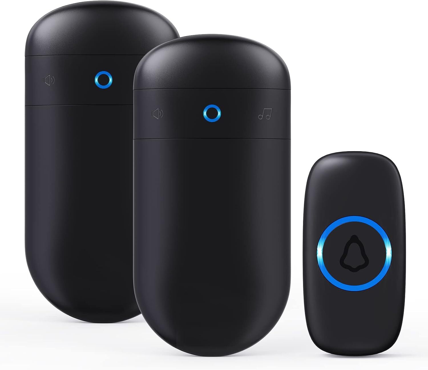 SECRUI Wireless Doorbell with 2 Plug-In Receivers Over 1000ft Range-image