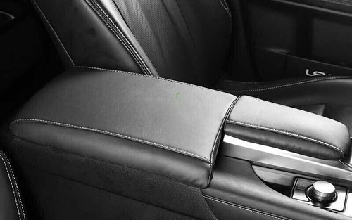 For Lexus RX350 450h 2016-2022 Black Leather Console Armrest Box Cap Cover Trim - Picture 6 of 9