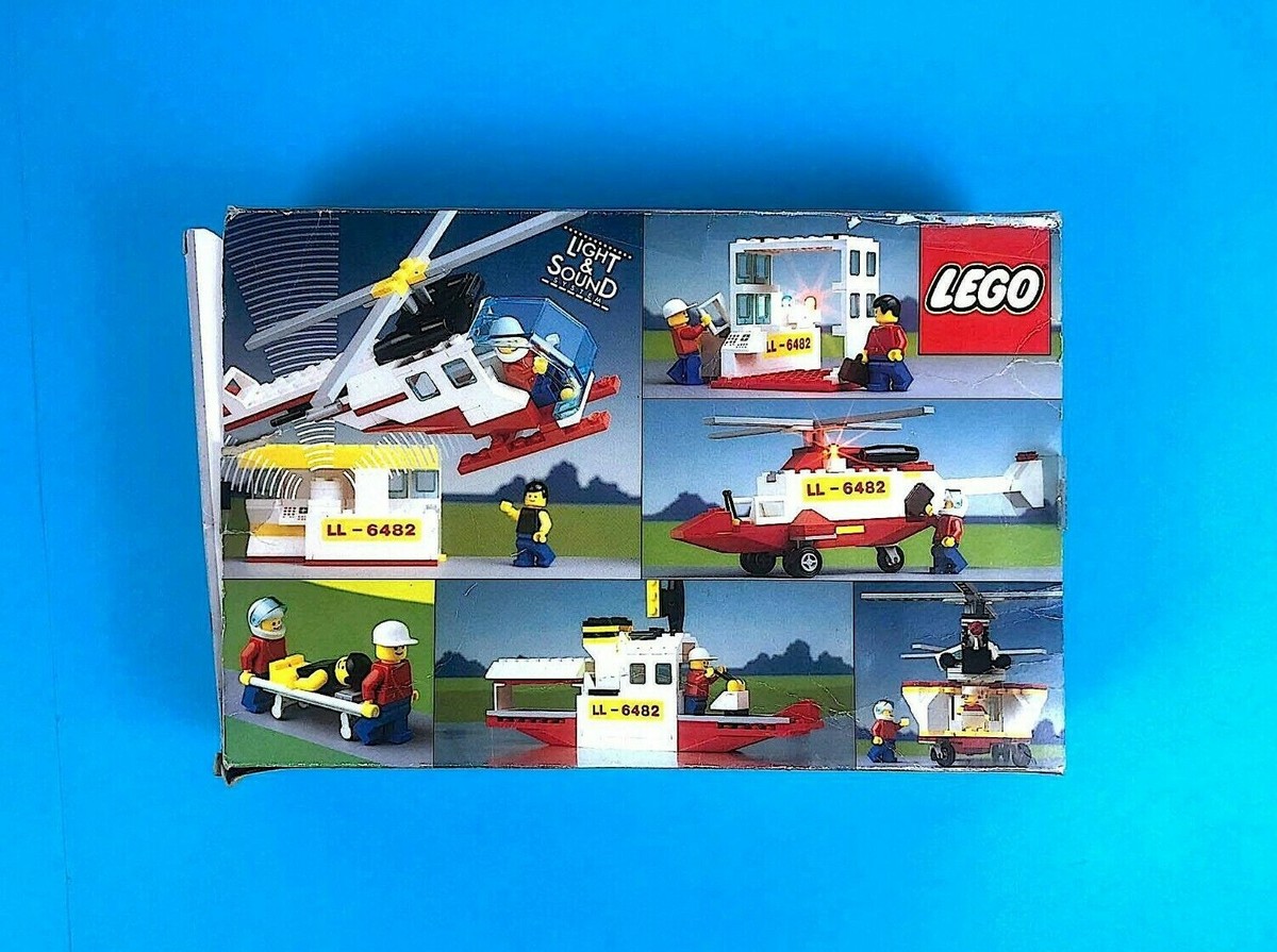 【ヴィンテージ】製図セット 昭和レトロ 一式 LEGO Vintage Classic Town Rescue Helicopter 6482 with Box and