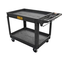 16*30 Inch Polypropylene Service Cart Heavy Duty 500 lbs Tools Organizer Rolling