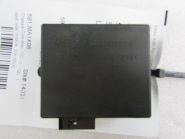 Maserati Quattroporte, Seat Relay Control Module, Used, P/N 30818305