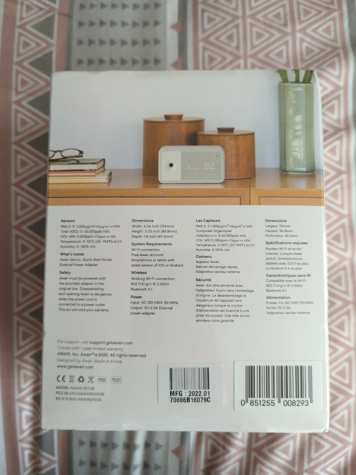 Awair Element Indoor Air Quality Monitor Planetwatch Crypto - Image 3 of 4