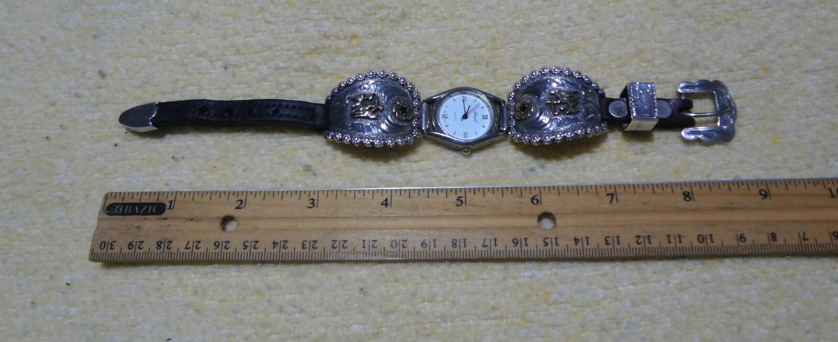 Robert Smart Vintage Sterling Flower Rubies Ladies Watch Robert Smart Vintage Gold & Sterling Flower Rubies Ladies  main image 2