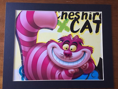 CHESHIRE CAT~ALICE IN WONDERLAND~11x14 Mat Print~ONE MISCHIEVOUS CHESHIRE CAT~ALICE IN WONDERLAND~11x14 Mat Print~ONE MISCHIEVOUS