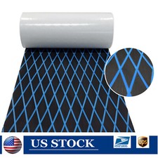 Black Blue EVA Foam Boat Flooring Nonslip Teak Decking Sheet Floor Mat | Diamond