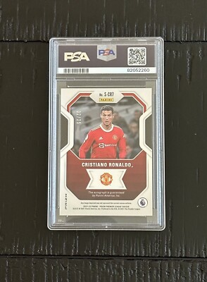 2021-22 PANINI PRIZM 02/25 CRISTIANO RONALDO AUTO PSA 10 GEM 2021-22 PANINI PRIZM 02/25 CRISTIANO RONALDO AUTO PSA 10 GEM