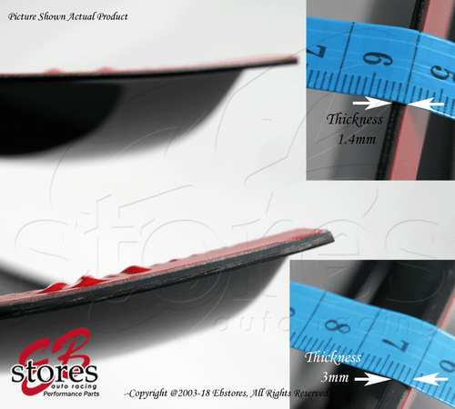 Smoke Tinted 3mm Sunroof Moonroof Visor 880mm 34.6