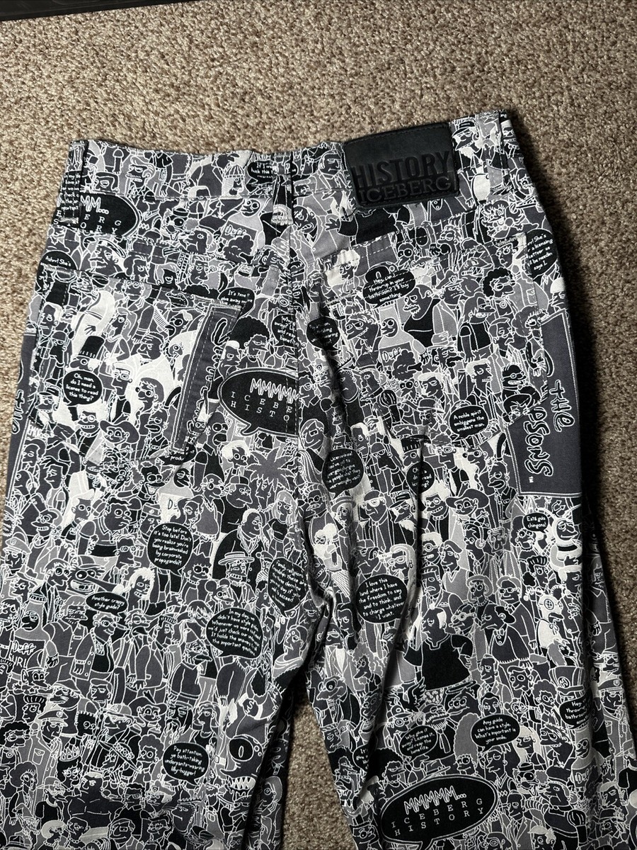 Iceberg History The Simpsons 1990s Jeans Bart Pants Vintage MINT