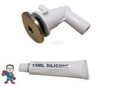 Jet Body Stainless Steel & Black Jet , Ozone Cluster, RD201-1001 3/4" Barb, Ell