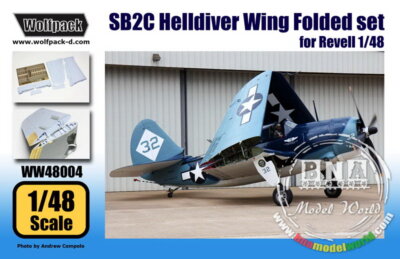 Wolfpack 1/48 SB2C Helldiver Wing Folded Set for Revell kit (WW48004)