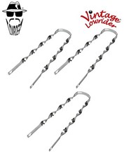 3 Vintage Lowrider 20" Replacement Flat Twisted Bicycle Chrome Fender Braces.