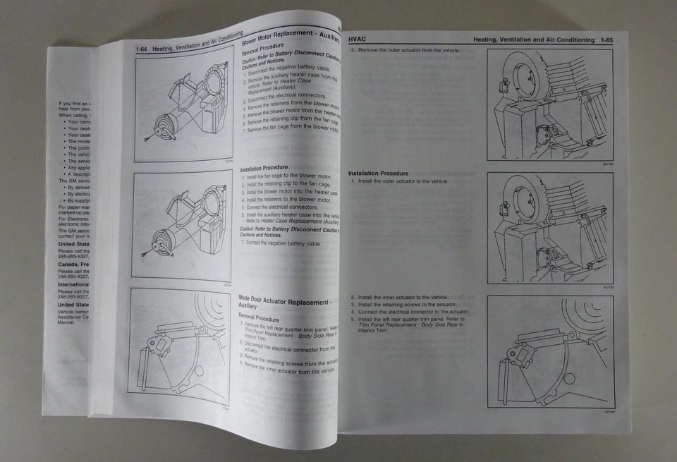 Manuale Di Officina 4 Volumi Chevrolet / GMC G-Van Seconda Edizione Del 1998 - Immagine 4 di 4