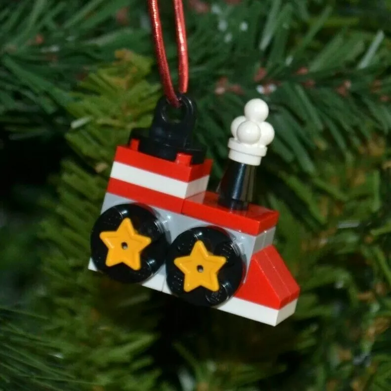 Lego hotsell santa ornament