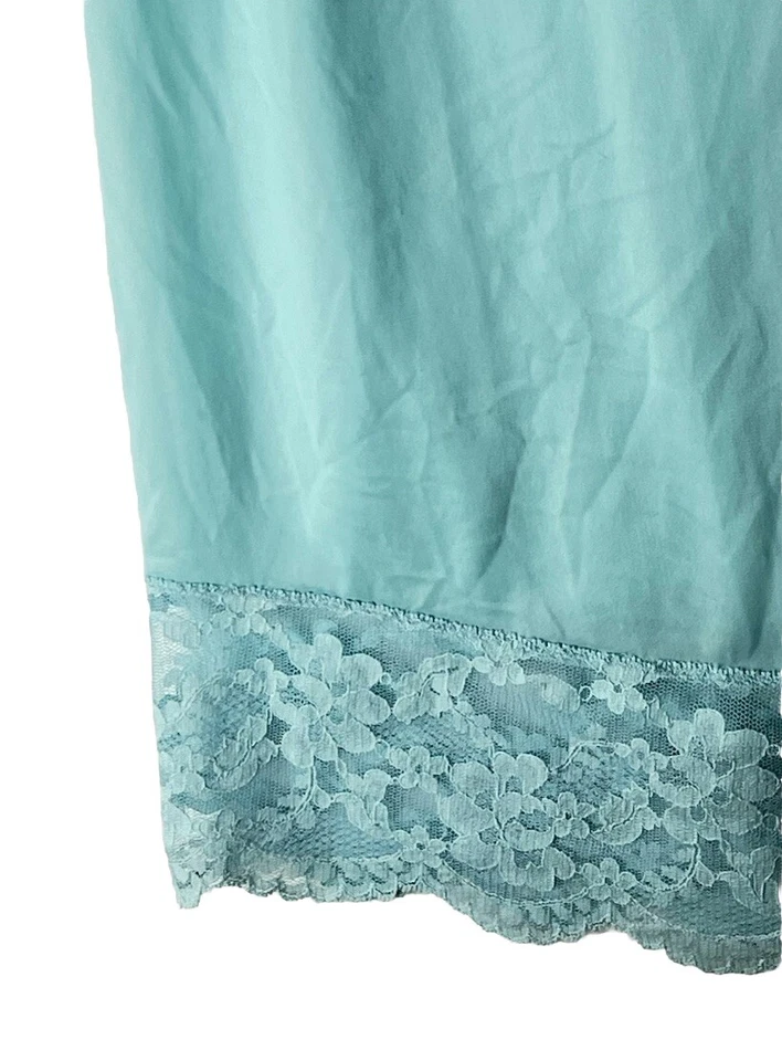 Camisón vintage Henson Kickernick con ribete de encaje talla pequeña escote transparente Foto 4 de 4