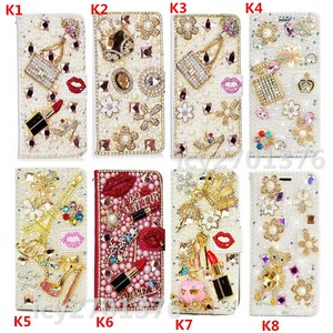 Bling Leather Wallet Cases For Hot Pepper Poblano Vle5 Q Link