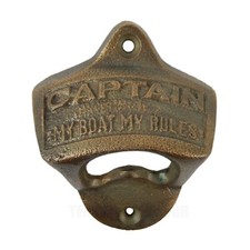 Cast Iron Captain My Boat My Rules Beer Bottl...