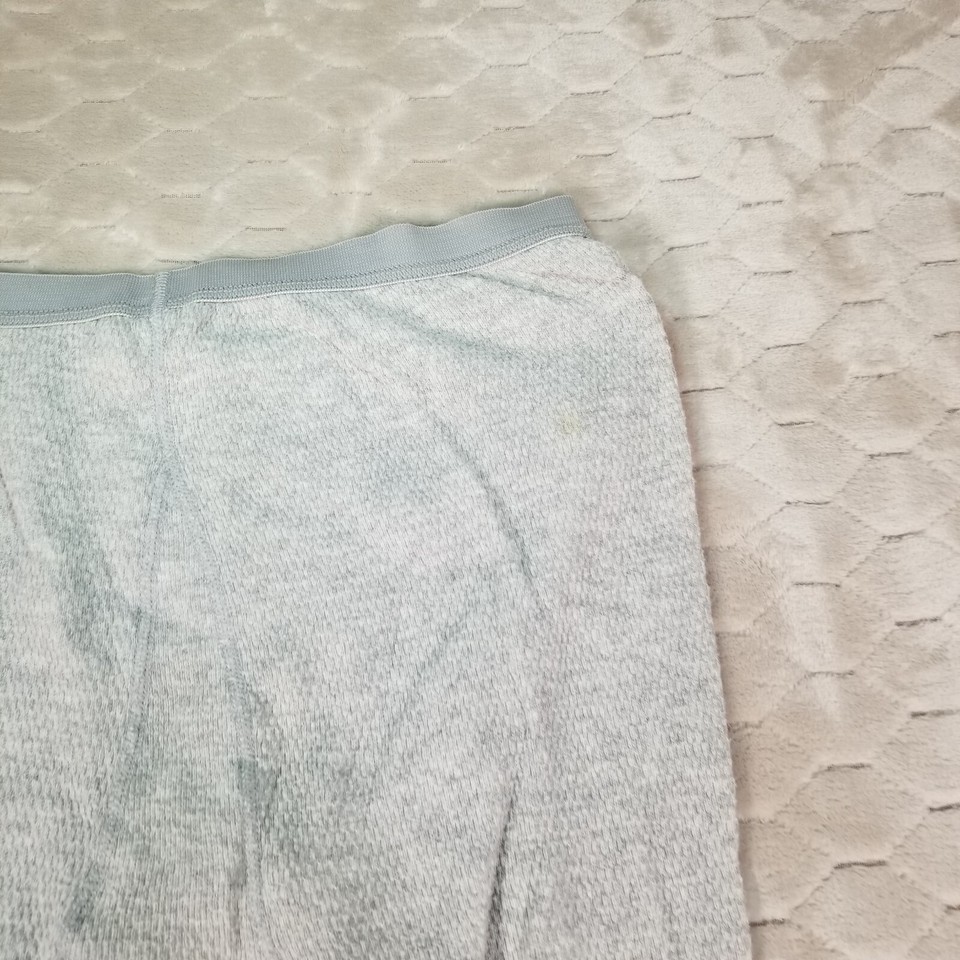 Vintage JE Super Long Johns Underwear Size Large Gray Made In