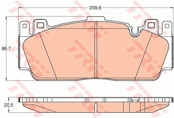 Plaquettes de frein céramique pour BMW M2 M5 M6 mécanique de précision premium