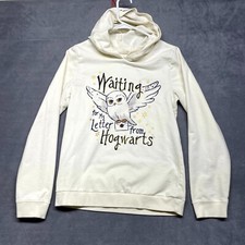 Wizarding World Harry Potter Hoodie Girl 18 Beige Hedwig Owl Little French Terry