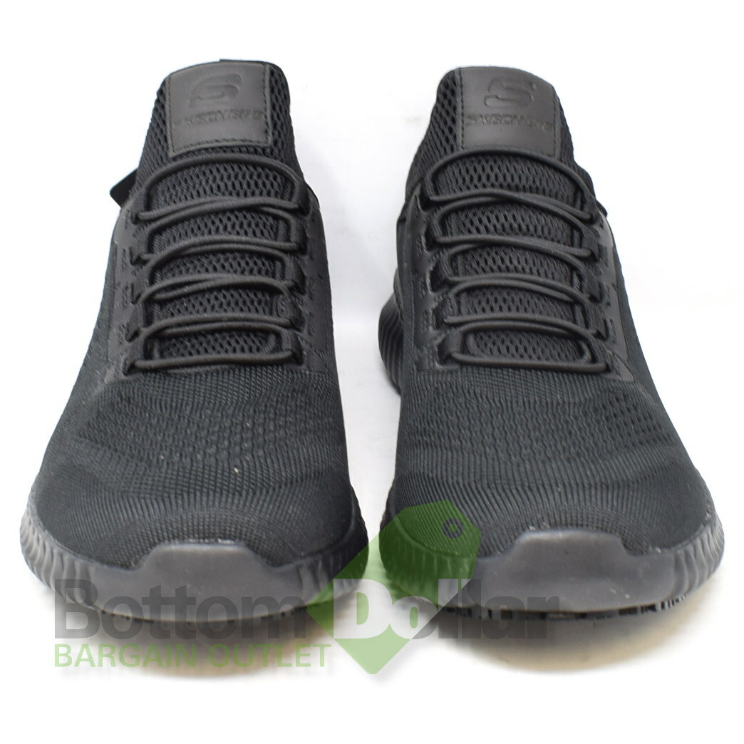 Skechers Work 77188 Men's Slip Resistant Memory Foam Shoes Black eBay