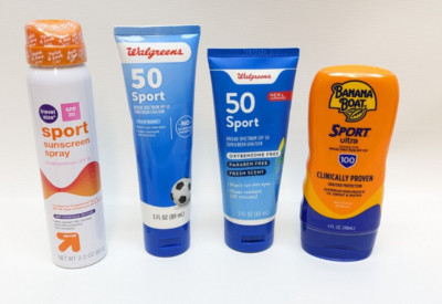 Banana Boat Sport Performance Walgreens Sonnenschutz gemischt LSF 50/30/100 - 4er Pack