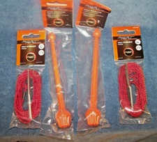2 READY 2 FISH HOOK REMOVERS & 2 Ready 2 Fish 9' POLY STRINGERS New in Packages