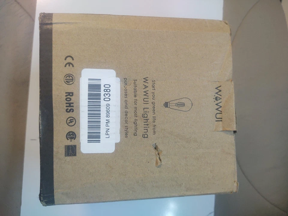  Dimmable Vintage 4pack LED Light Bulbs 40 Watt Equivalent, ST64 Antique Edison  - Image 4 of 4