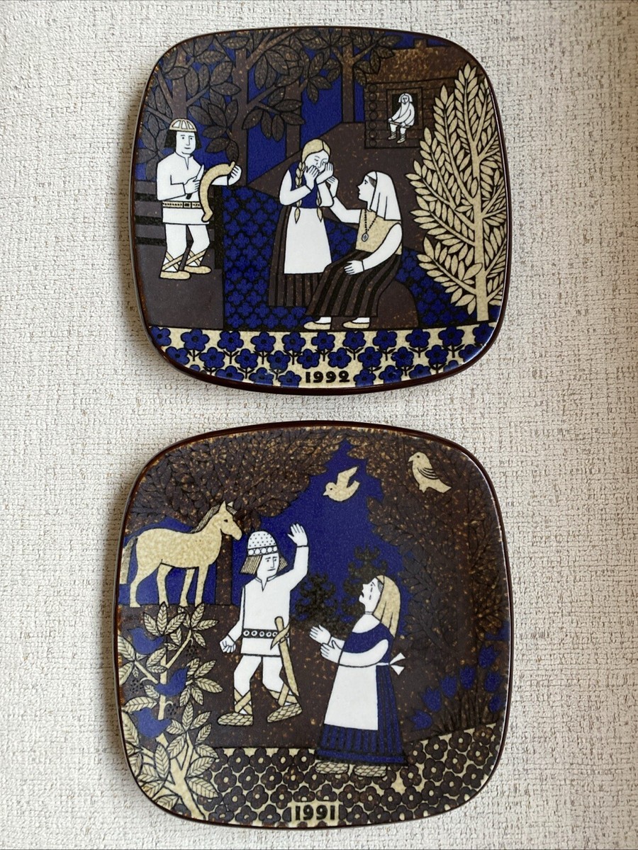 Arabia Finland Annual Plates Set 1991 And 1992 | eBay