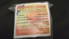RESCUE TAPE Self-Fusing RED Silicone Repair Permanent Waterproof 1" x 12 ft NEW 