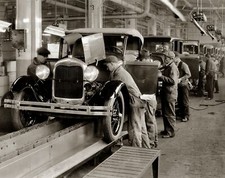 1920 Ford Model A Assembly Line Photo 177-w