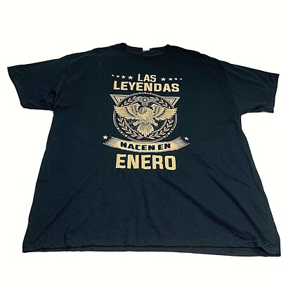 Las Leyendas Nacen En Enero T Shirt Men s XL