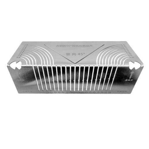 Precisionflex Angle Tool Square Tube Folding Ruler Bending Ruler Arc MarkingTool - Picture 4 of 8