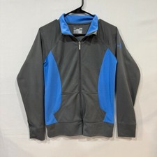 Under Armour Full-Zip Track Jacket AllSeasonGear Men  s S Gray Blue