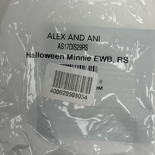 Pulsera Minnie Mouse Halloween Disney Alex & Ani Tono Plateado - Imagen 4 de 4