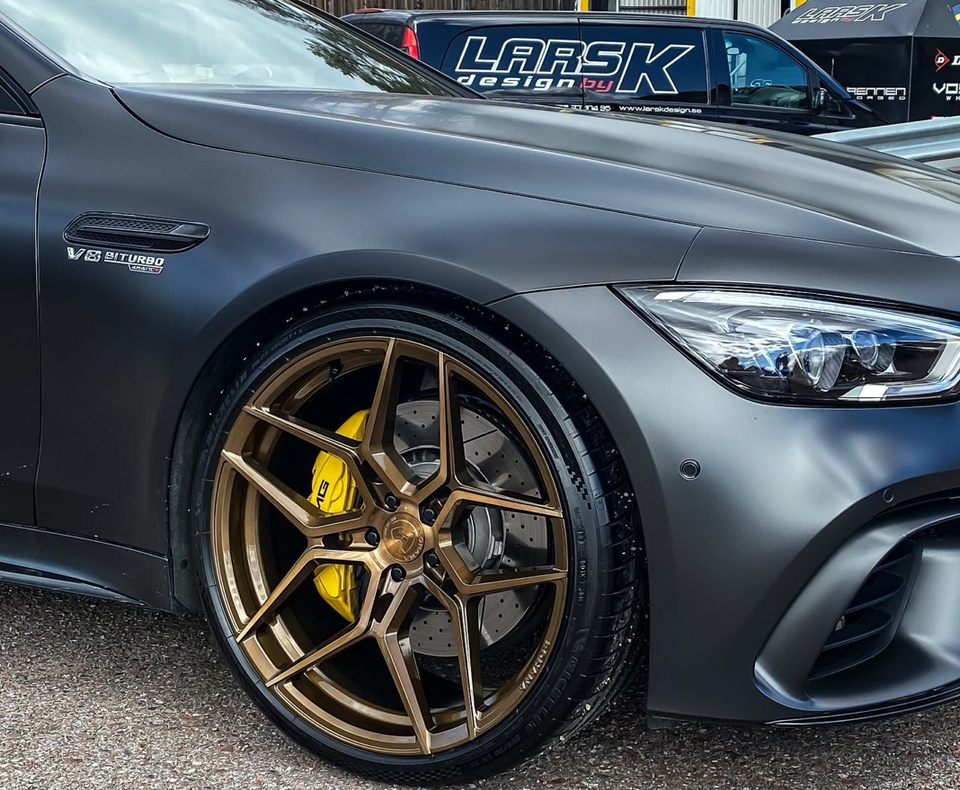 22” ROHANA RFX11 BRUSHED BRONZE RIMS FOR MERCEDES X290 AMG GT43 GT53 ...