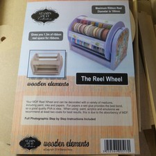 Stamps Away The Reel Wheel MDF Ribbon Storage Kit New £40