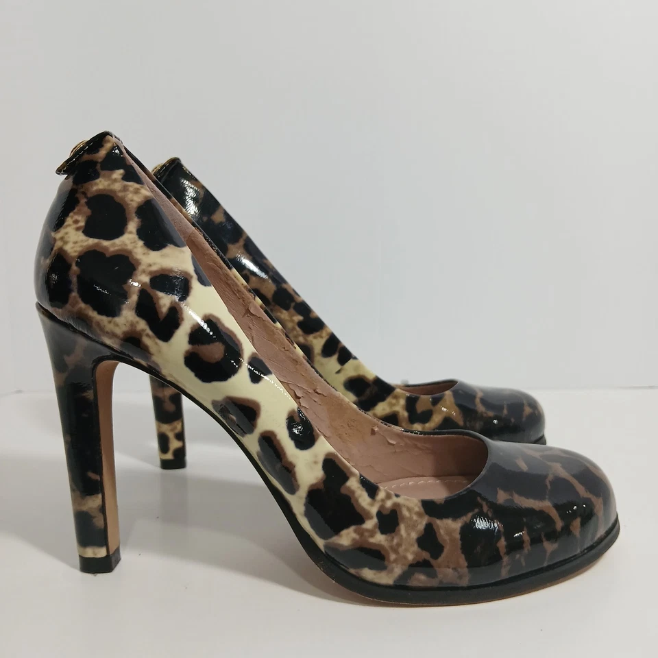 Vince Camuto Womens Multi Color Leopard Print Size 7.5 High Heels - Image 4 of 4