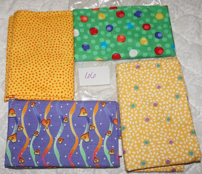 4 Unbranded, Fat Quarters, Mixed Themes and Colors, Cotton Fabric   (66)