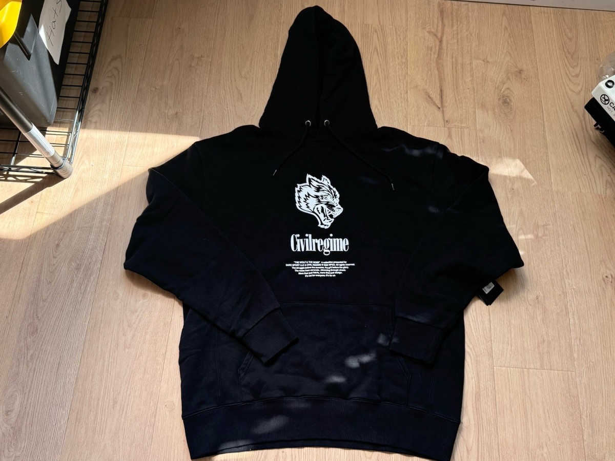 Darc Sport Powerhouse Wolves Hoodie Blue Gym Bodybuilding