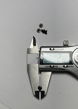 5x Rollei Camera Black Trim Screw 2mm Thread X 4.6mm Length NOS Parts