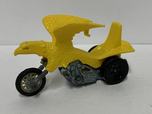 Vintage 1970's Hot Wheels RRRumblers BOLD EAGLE Yellow Motorcycle, *No Rider*