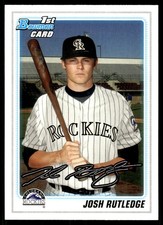 Josh Rutledge 2010 Bowman Draft Picks & Prospects #BDPP9 Rockies MLB READ
