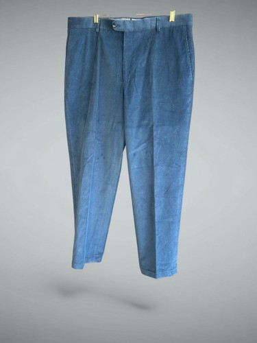 Hickey Freeman, Hickey Freeman Men's Vintage Slate Blue Corduroy Pants Size 36 Waist