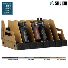 [SAVIOR]4-12 Gun Pistol Rack Revolver Handgun Storage Gun Safe Organizer Display