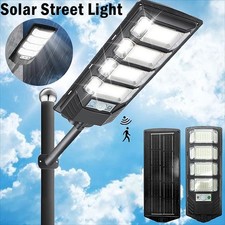Commercial Outdoor Solar Street Light Motion Sensor Lamp Dusk To Dawn Road Lamp
