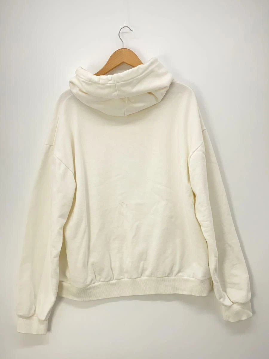 CELINE Felpa con Cappuccio 22AW Gradazione Logo XXL Cotone Bianco 2Y753670Q Usata