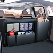 Car Trunk Back Seat Organizer Hanging Leather Auto Seat Back Hanging Storage Bag